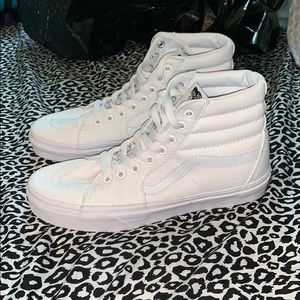 White hightop vans